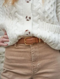 Femme Pied de Biche Ceinture Classique Torsade