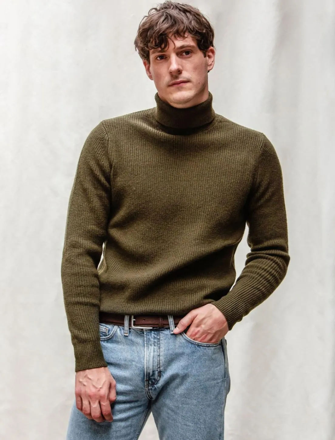 Homme Pied de Biche Ceinture Homme Classique